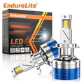 ENdureLite H7 LED Light Bulbs, 6000K Cool White Fog Light Bulbs, 20.000LM 300% Brighter, 1:1 Design with Cooling Fan, Plug & Play, Pack of 2 MegaBDM