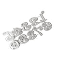 Number Cutting Dies Carbon Steel Die Cut Templates for Card Making Scrapbooking Packaging Paper Craft Embellishment MegaBDM