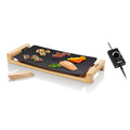 Princess Table Chef Black:Natural bamboo housing - Baking surface 50 x 25 cm MegaBDM