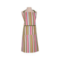 Dexam Apron Striped 100% Cotton Green/Pink MegaBDM
