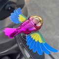 Simulation Flying Bird Motorcycle – Wind-Powered Car Ornament with Realistic Flapping Wings, Aerodynamic Design for Sunroof, Window & Handle Use (Blue) MegaBDM