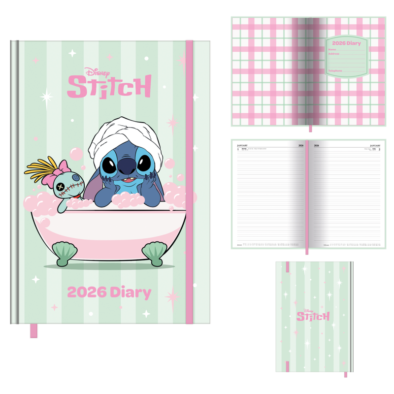 Lilo & Stitch 2026 A5 Day to Page Diary MegaBDM