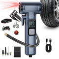 Portable Wireless Air Compressor - Smart Car/Motorcycle/Bicycle Tire Inflator with 5 LED Modes, USB Charger, SOS Safety, Mini Air Pump 12V Portable MegaBDM