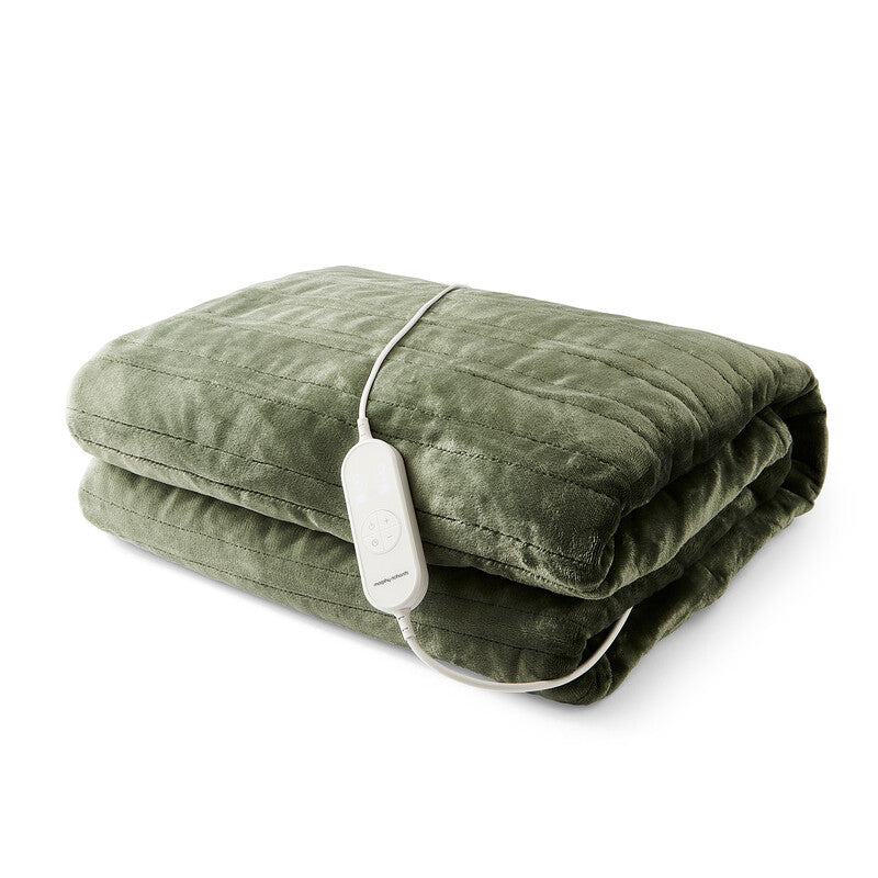 Morphy Richards EverCosy Large Fleece Electric Heated Throw – Green, 610004 MegaBDM