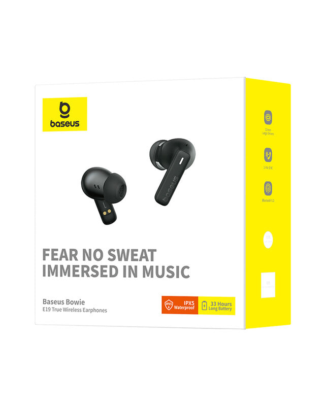 Baseus Bowie E19 True Wireless Earphones - Cluster Black MegaBDM