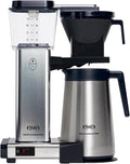 Moccamaster KBGT Filter Coffee Machine, Thermal Jug, Handmade in the Netherlands, 1.25 Litres, Polished Silver - 79411 MegaBDM
