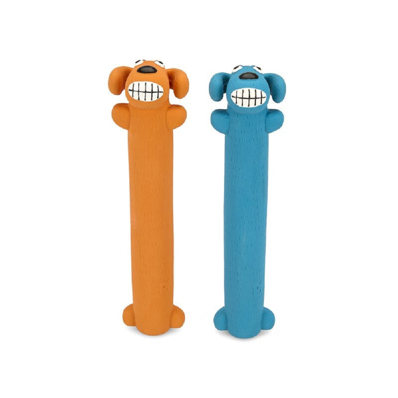 Petface Buddies Latex Loofah Blue or Orange Dog Toy MegaBDM