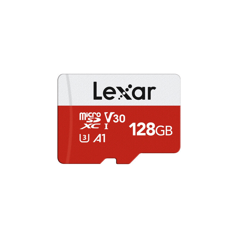 Lexar 128GB microSDXC UHS-I Card E Series with Adapter - Up to 100MB/s, A1, U3, Class 10, V30 MegaBDM