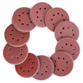 Workpro Sandpaper diameter 125 mm, sanding sheets 150 pieces Velcro sanding discs grain size 60/80/100/150/180/240/320/400/600, 8 holes round for orbital sanders MegaBDM