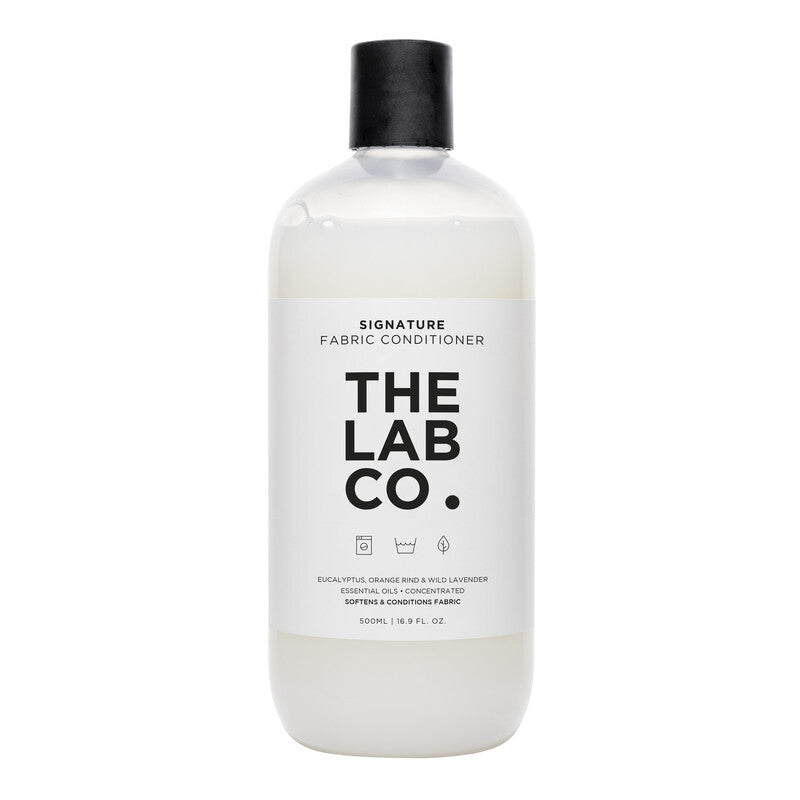 The Lab Co. Signature Laundry Conditioner 500ml. Plant Based and Non-Bio Laundry Softener. Fragranced with Lavender and Orange Rind. For up to 32 Washes MegaBDM
