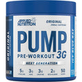 Applied Nutrition Pump 3G Pre Workout Powder Icy Blue Raspberry Flavour - 375g MegaBDM