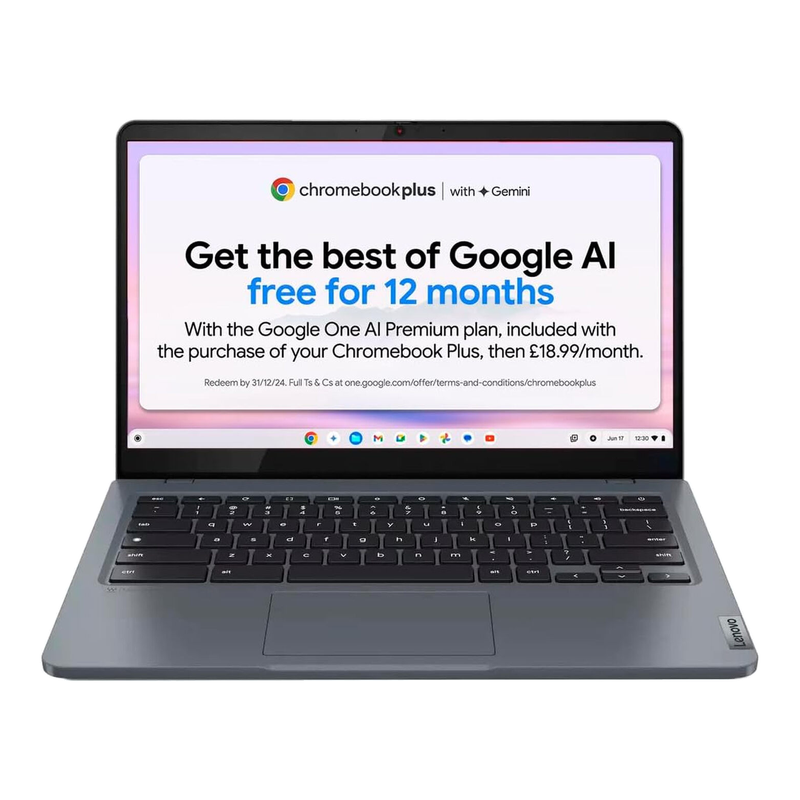 Lenovo IdeaPad Slim 3 Chromebook 14IAN8, 14", Intel Core i3 N305, 8GB RAM, 256GB eMMC, Grey, 83BN001EUK MegaBDM