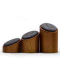Oirlv Wooden 3Pcs Ring Display Stand | Cylindrical Jewelry Organizer Ring Holder for Retail & Home Use MegaBDM