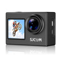SJCAM SJ4000 Dual Screen Action Camera 4K Video 2.0 Inch LCD with 1.3 Inch Selfie Display 170° Wide Angle f2.2 Aperture EIS Stabilization 30m Waterproof with Case 80 Mins Recording Compact 5.9×4.2×3cm 16MP Photo for Outdoor Sports Cycling Motorcycle MegaBDM