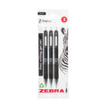 Zebra Z-Grip Gel Pen Pack of 3 - Black MegaBDM