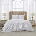 Meeallhome Seersucker Duvet Cover Set 220*200cm/50*75cm*2 White MegaBDM