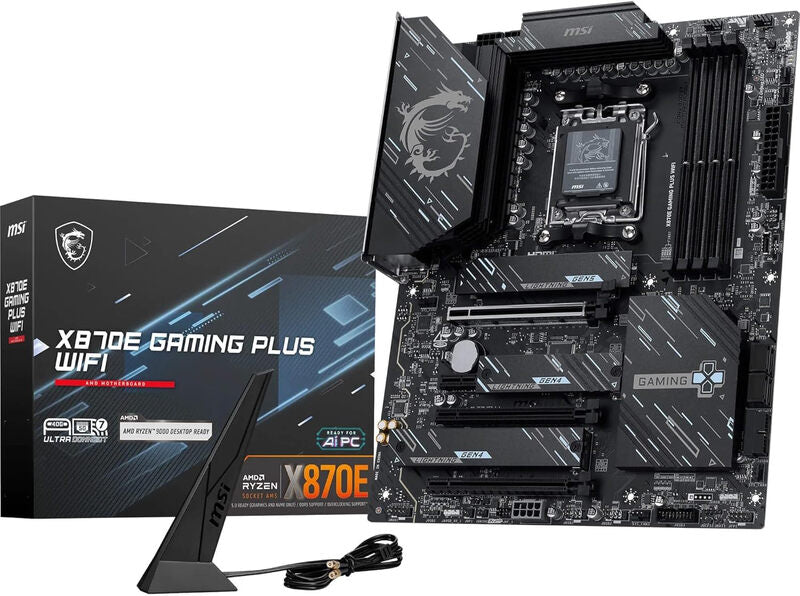MSI X870E Gaming Plus WiFi Motherboard AMD X870E Socket AM5 ATX MegaBDM