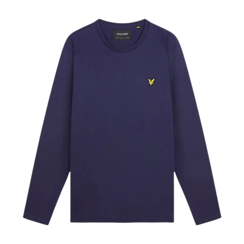 Lyle & Scott Long Sleeve Cotton T-Shirt - Navy MegaBDM