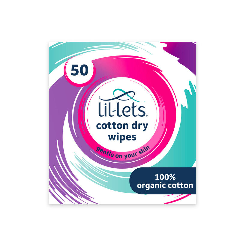 Lil-Lets 50 Cotton Dry Wipes MegaBDM