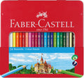 Faber-Castell Classic Colour Pencils, Assorted Colours, Tin of 24 MegaBDM