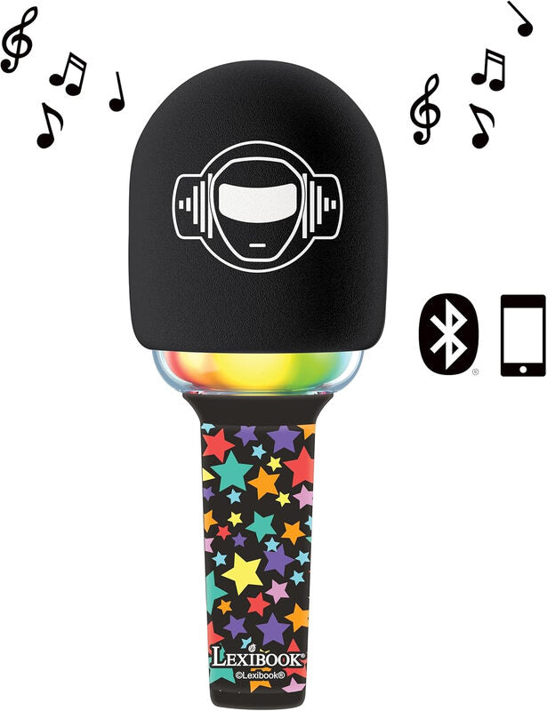 Lexibook iParty - Wireless Microphone with Speaker - Black/ Star MegaBDM