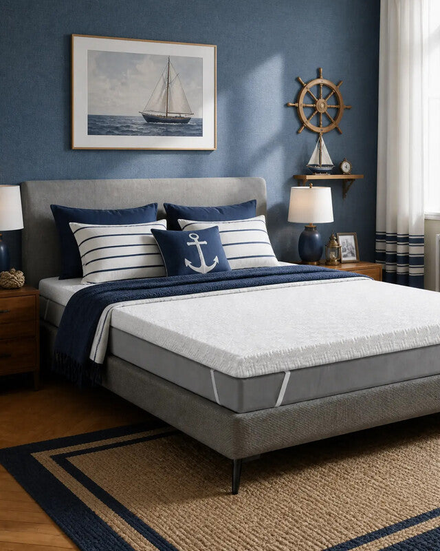 MENDALE Memory Foam Mattress Topper - 2.5cm Comfortable Mattress Pad, Pressure Relief, Ultra-Soft & Hypoallergenic, 90x200cm MegaBDM