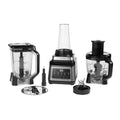 Ninja 3-in-1 Food Processor - 1200W, 1.8L Bowl, 2.1L Jug, 700ml Cup, with 5 Automatic Programs: Blend, Max Blend, Chop, Mix, Puree, Dishwasher Safe Parts, Auto-iQBN800UK MegaBDM