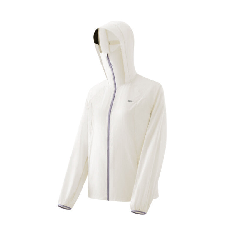 Beneunder Women's Lightweight Water-Resistant Sun Protection Jacket (Jacket Style) TS01h - Frost Milk White - 175/96A (XXL) MegaBDM