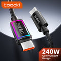 Toocki USB-C to USB-C Cable, 6.6ft 240W C to C Cable Fast Charging Type-C Charger Fast Charging USB-C to USB-C Cable for iPhone 17, 16, 15 Pro Max, iPad, MacBook Pro, Samsung S25 MegaBDM