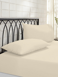 NightComfort Fitted Sheet Non Iron Polycotton Deep Fit 35cm Beige Single MegaBDM