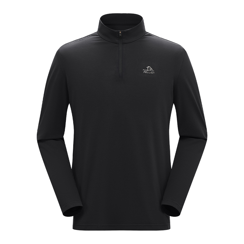 PELLIOT Long-Sleeved T-Shirt for Man Black XL Camping Travel Waterproof Durable MegaBDM