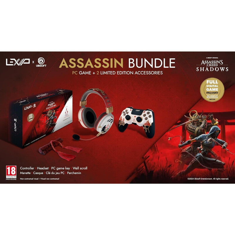 Lexip X Ubisoft Assassin's Creed Shadows Assassin Box - PC Game, Headset & Controller MegaBDM