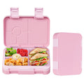 Meoky 5-Compartment Bento Lunch Box with Double Latches - Pink, New Year Sale, Top Gift Picks MegaBDM