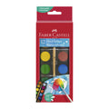 Faber-Castell Watercolour Paint Box, 12 Assorted Colours MegaBDM