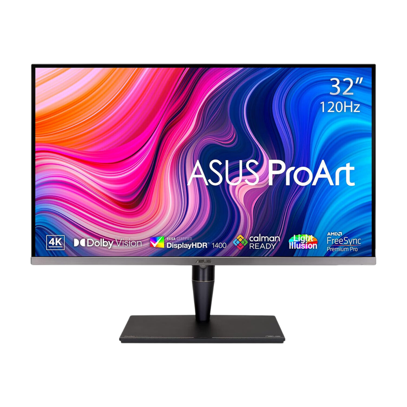 ASUS ProArt Display PA32UCG-K 4K HDR IPS Mini LED Professional Monitor – 32", 1600 Nits, 120 Hz, Dolby Vision, HDR10, Delta E < 1, DCI-P3, Hardware Calibration, Thunderbolt 3, Calman Ready, HDMI 2.1 MegaBDM
