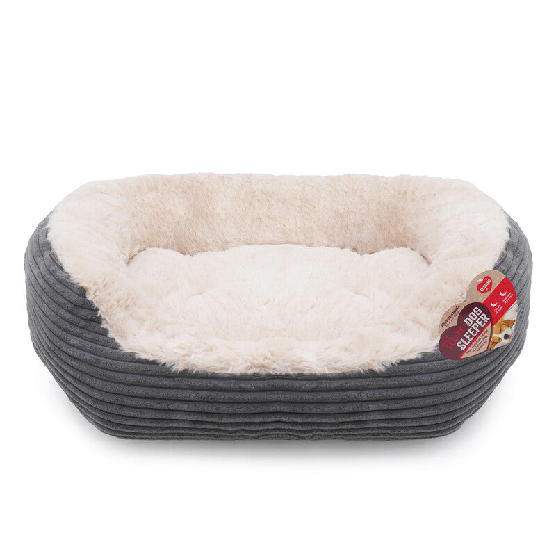 Rosewood Jumbo Cord Plush Dog Bed Medium 62cm x 60cm MegaBDM