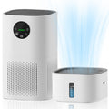 ROUNY 2-in-1 Air Purifier and Humidifier Combo, H13 True HEPA Filter, CADR 150m³/h, 20-50m² Coverage, ≤25dB Sleep Mode, Air Quality Display for Pets and Bedroom,AP-T2 MegaBDM