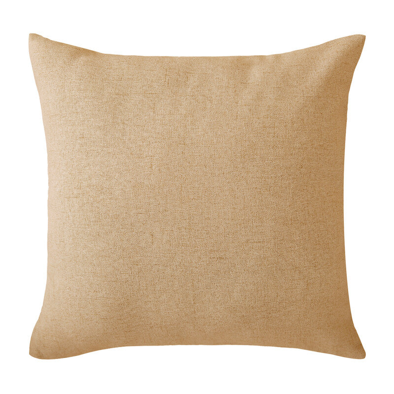 Deconovo Faux Linen Cushion Cover Orange Color 50x50cm 1pc MegaBDM
