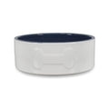 Petface Bone Ceramic Bowl Cream/Navy 20cm MegaBDM