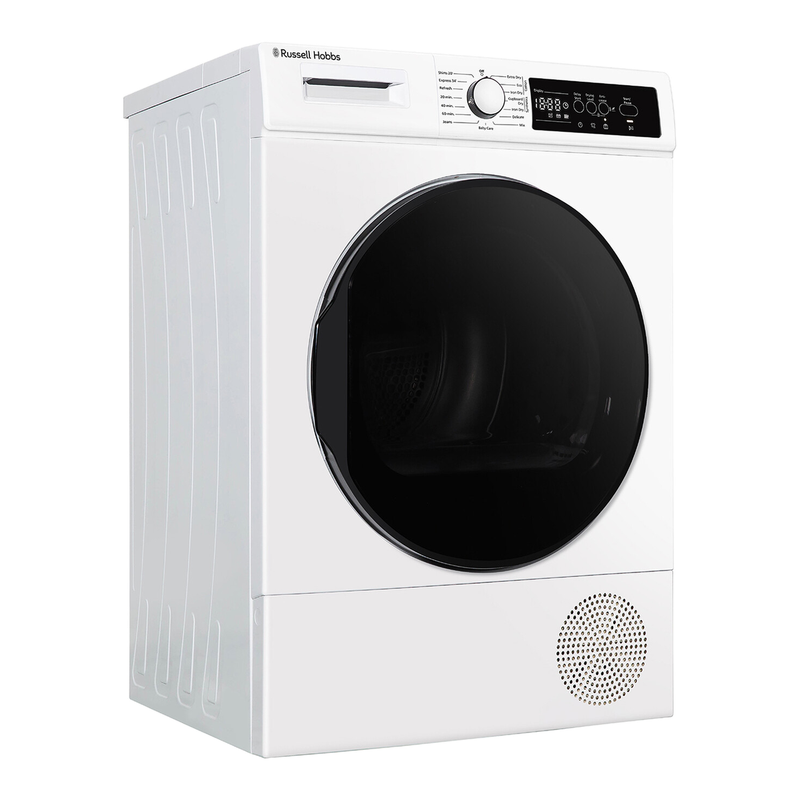 Russell Hobbs® RH8HPTD1E12W, 8kg Heat Pump Dryer in White MegaBDM