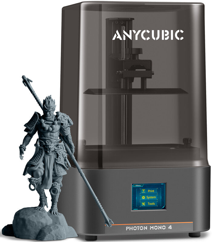 ANYCUBIC JB Version Photon Mono 4 10K Resin 3D Printer, 7-Inch Monochrome LCD LighTurbo Matrix Light Source Up to 70 mm/h High-Speed Printing 153.4 × 87 × 165 mm Build Volume MegaBDM