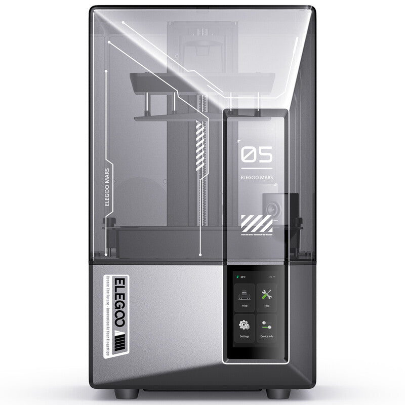 Elegoo Mars 5 Ultra Resin 3D Printer with 7" 9K Mono LCD, 150mm/h High Speed Printing, Smart Automatic Leveling, Intelligent Detection, Wi-Fi Transfer, Printing Size of 6.04×3.06×6.49inch MegaBDM