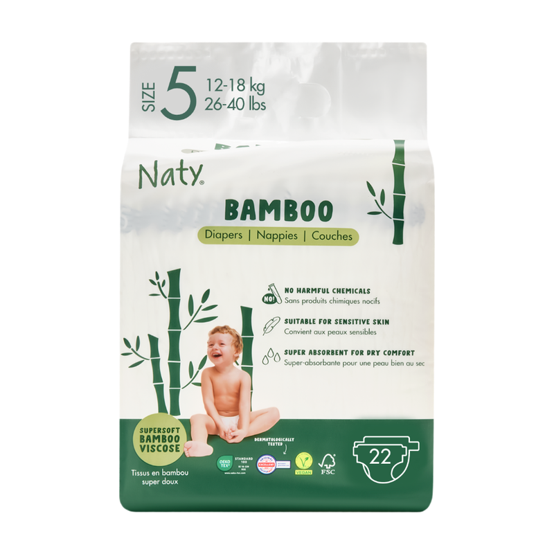 Naty Bamboo Nappies Size 5 22 Pack MegaBDM
