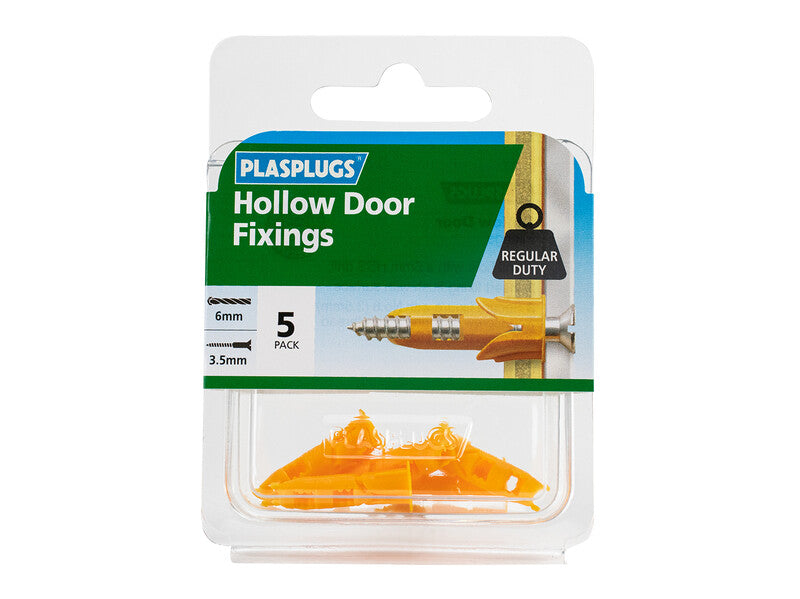 PLASPLUGS DR 106 Hollow Door Fixings (5) MegaBDM