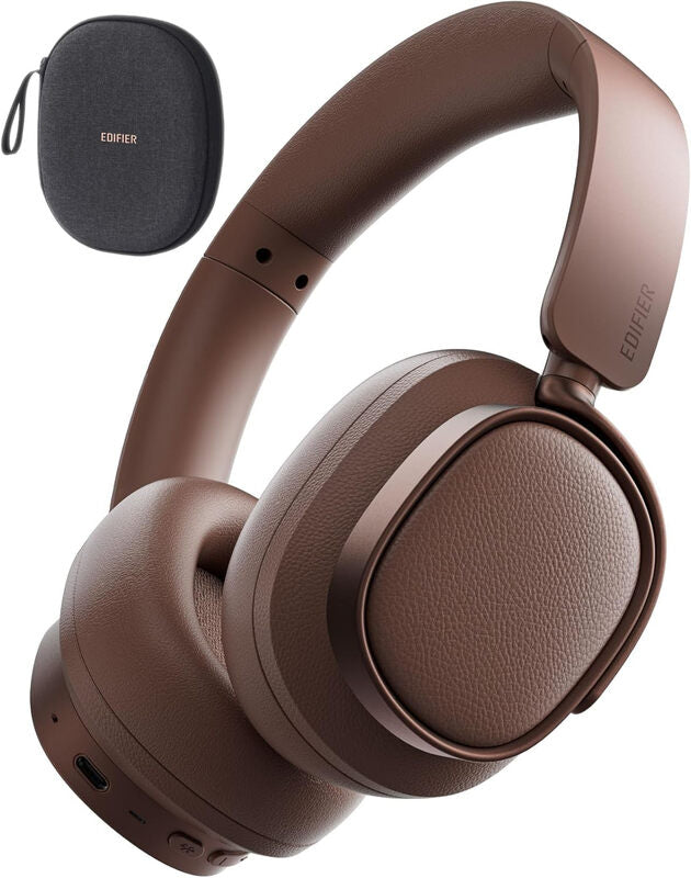 Edifier ES850NB Active Noise Cancelling Headphones, Over-Ear Bluetooth Headset, 92H Playtime, Wired & Wireless Hi-Res Audio Certified, Fast Charging Clear Calls for Home Office Travel MegaBDM