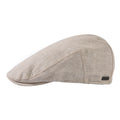 TOP-EX Mens 100% Linen Flat Cap Summer Cooling Newsboy Hats Cotton Lining M/L Beige MegaBDM