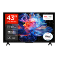 TCL 43"V6C Direct LED 4K HDR Smart Google TV-43V6C(Dolby Atmos, AiPQ Processor, 120Hz Game Accelerator (FHD)) MegaBDM