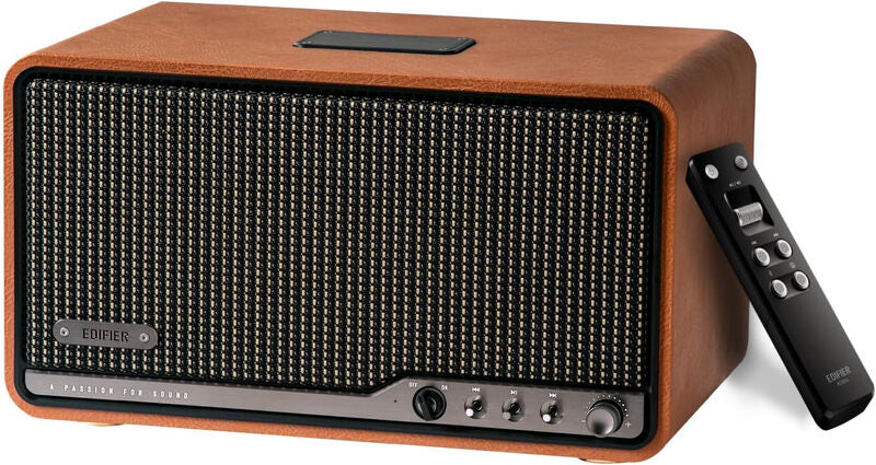 Edifier S300 Hi-Fi Wireless Multi-Room Tabletop Speaker-Brown MegaBDM