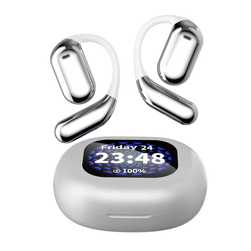 VoxorAI Q16 gray earphones, sports earphones, Bluetooth AI translation earphones support real-time translation of 150 languages, and are suitable for study, travel, and business. MegaBDM