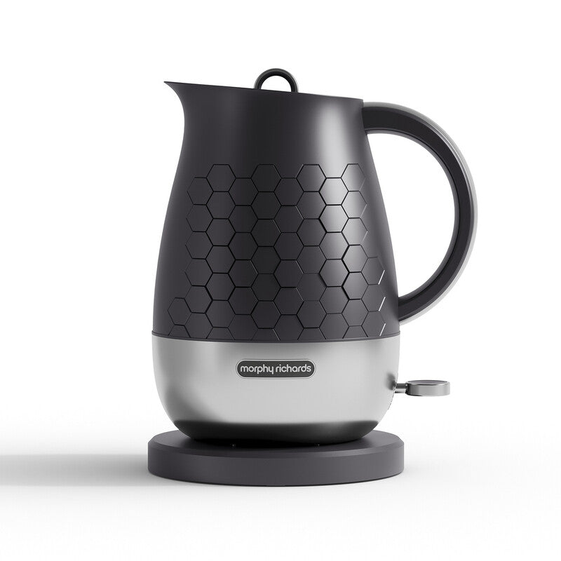 Morphy Richards Cassini Jug Kettle, 1.7L, Moonless Night, Textured Black - 103020 MegaBDM